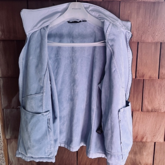 Swiss Tech Jacket, men’s XXL, Light Blue Windbreaker - Picture 7 of 12